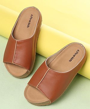 Pine Kids Open Toe Sandals - Tan