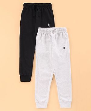 Pine Kids Full Length Bio Wash Track Pants - Grey Black