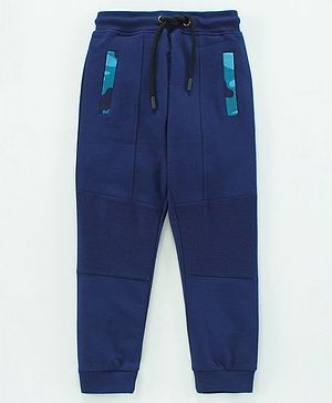 Pine Kids Full Length Bio Washed Track Pant - Blue