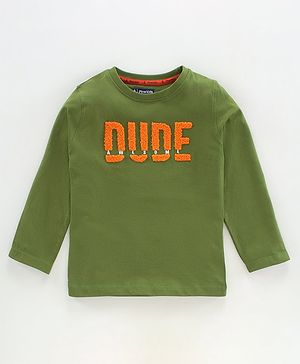 Pine Kids Full Sleeves Bio Washed T-Shirt - Green