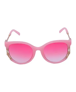 Spiky Oval Shape Sunglasses - Pink