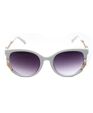 Spiky Oval Shape Sunglasses - Grey