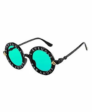 SYGA Kids Circular Shaped Sunglasses - Black