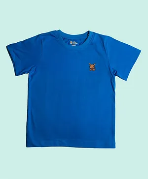 Lil' Roos Half Sleeves Solid Colour Tee - Blue