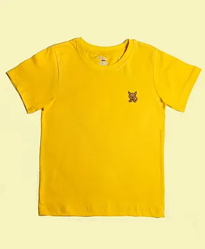 Lil' Roos Half Sleeves Solid Colour Tee - Yellow