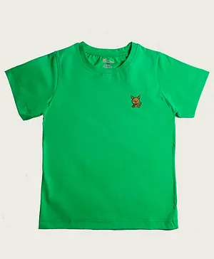 Lil' Roos Half Sleeves Solid Colour Tee - Green