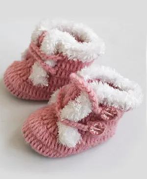 Woonie Handmade Booties - Pink