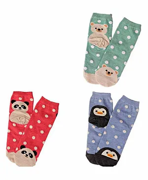 Elementary Anti Microbial Ankle Length Organic Cotton Socks Pack of 3 - Multicolor
