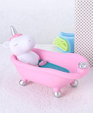 Babyhug Bathtub Shape Soap Dish Unicorn Design - Pink