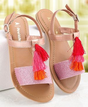 Pine Kids Ethnic Wear Sandal - Rose Golden