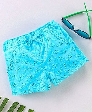 Babyhug Mid Thigh Shorts - Blue