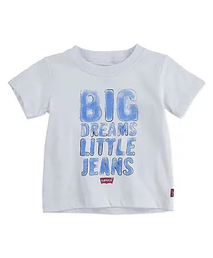 Levi's® Half Sleeves Big Dreams Print Tee  - White