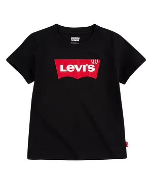 Levi's® Batwing Logo Graphic Half Sleeves Tee - Black