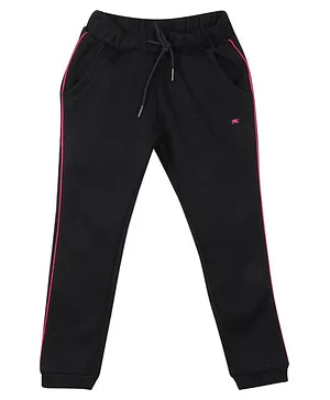 Monte Carlo Solid Full Length Pajamas - Black