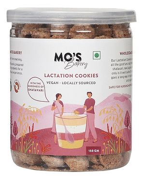 Mo's Lactation Cookies Vegan 100% Natural & Preservatives Free Rich in Nutrition - 150 g