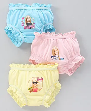 Red Rose Bloomers Barbie Print Pack of 3 - Multicolor 
