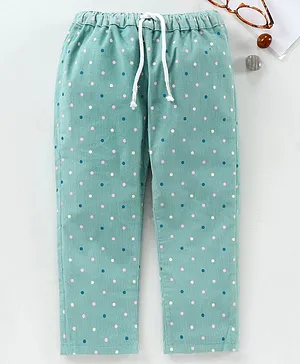 ToffyHouse Full Length Printed Lounge Pant - Sea Green