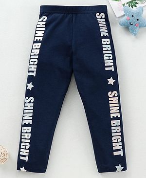 Babyhug Full length Printed Leggings - Blue