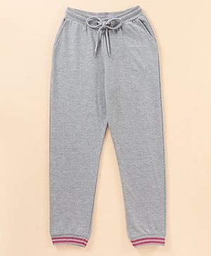 Pine Kids Full Length Bio Wash Solid Color Lounge Pant - Grey