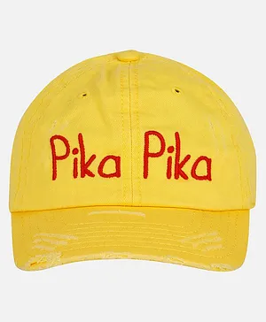 Kidsville Pokemon Face Design Cap - Yellow