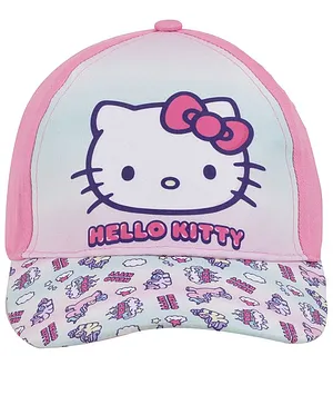 Kidsville Hello Kitty Print Cap - White