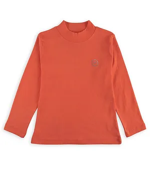 Femea Full Sleeves Solid Top - Orange