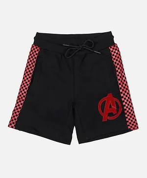 Kidsville Avengers Logo Patch Shorts - Black