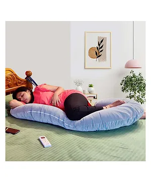 Quilt Comfort C Shape Maternity Pillow - Misty Grey