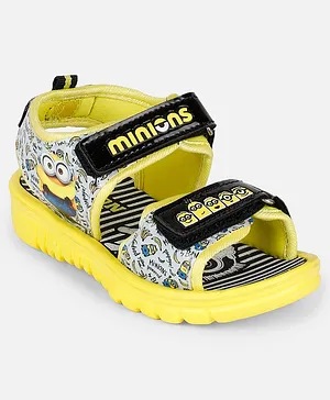 Kidsville Minions Print Sandals - Yellow