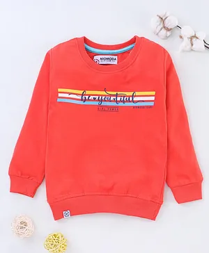 Niomoda Full Sleeves Tee  -Red