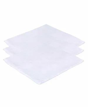 Lula Muslin Cotton Reusable Towel Pack Of 3 - White