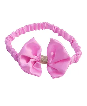 Spiky Tie Shaped Elastic Hair Band Free Size - Pink