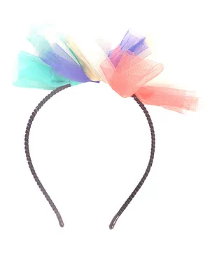 Spiky Net Flower Hair Band - Multicolor 
