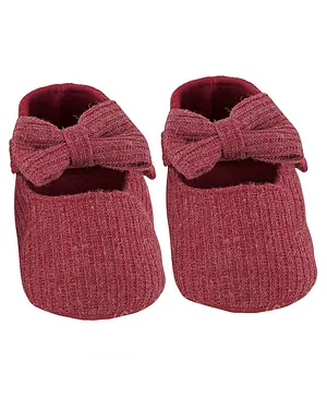 Maroon 2024 baby shoes