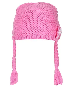 Tiekart Bow Detailing Baby Cap - Pink