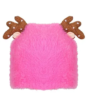 Tiekart Reindeer Ear Detailing Cap - Pink