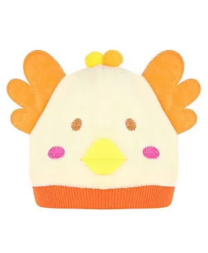 Tiekart Duck Design Woollen Cap - Yellow