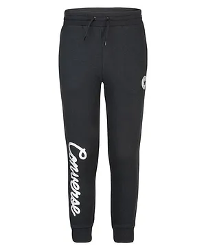 Converse Metallic Script Logo Lounge Pants - Black
