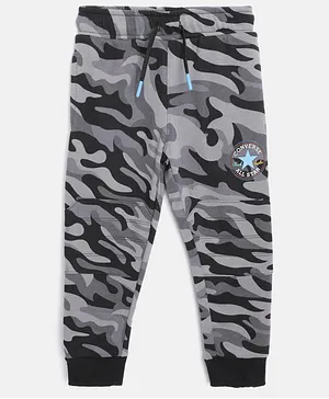 Converse Full Length Camouflage Print Joggers - Black