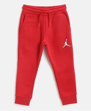 Jordan Full Length Solid Colour Joggers - Red