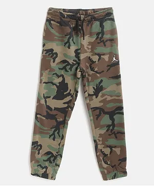 Jordan Full Length Camouflage Print Detailing Joggers - Brown & Grey