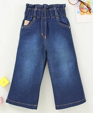 Play by Little Kangaroos Full Length Jeans Solid Color - Blue