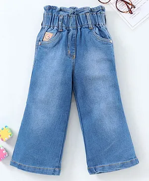 Play by Little Kangaroos Full Length Jeans Solid Color - Blue