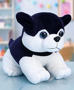 Babyhug Wolf Dog Soft Toy Blue White - Height 40 cm