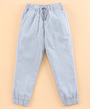 Pine Kids Full Length Cotton Cargo Pants - Grey
