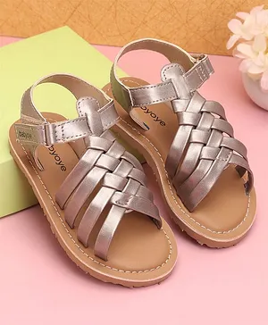 Babyoye Party Wear Sandals - Silver