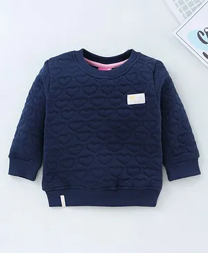 Play by Little Kangaroos Full Sleeves Pullover Sweater Solid Color - Blue