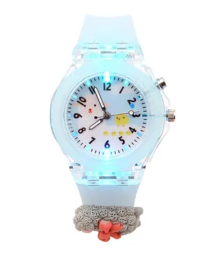 Spiky 100% Accuracy Silicone Spiky Sporty Analogue Watch Sheep Design - Blue