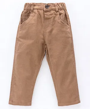 Wonderchild Full Length Solid Pants - Brown