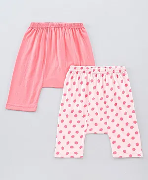 Earth Conscious Combo Pack Of 2 Polka Dotted Diaper Pants - Peach